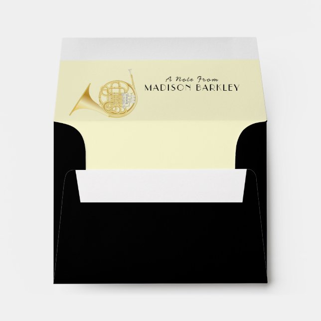 French Horn Band Teacher Envelope (Back (Bottom))