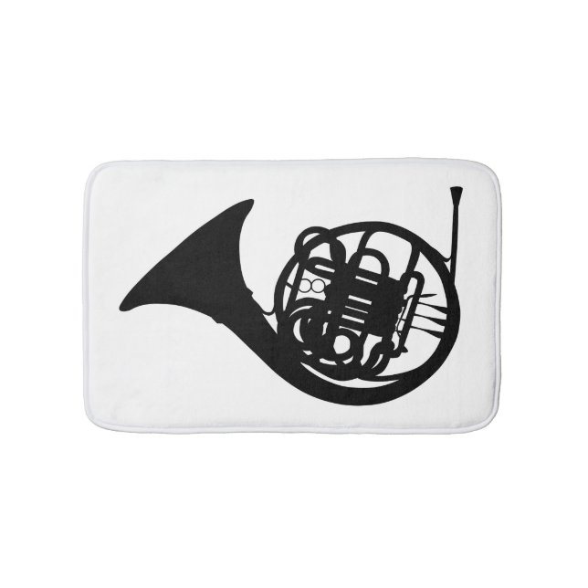 French Horn Bath Mat (Front)