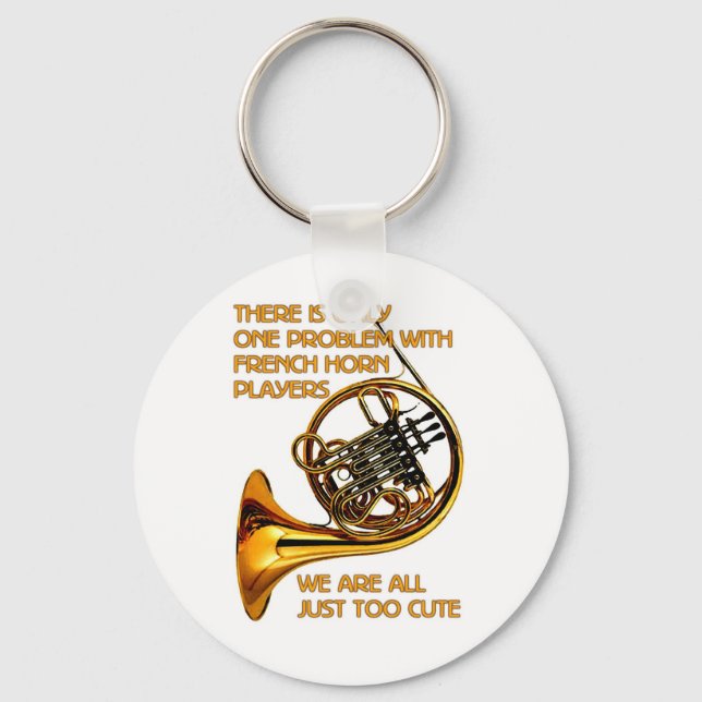 French Horn Cutie Key Ring (Front)