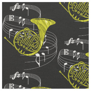 French Horn Fabric - Dark