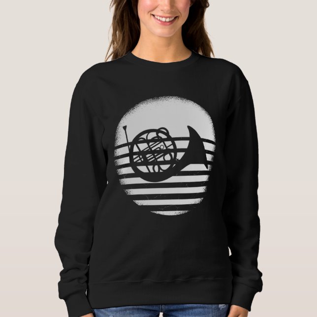 French Horn  French Horn Player Sweatshirt (Front)