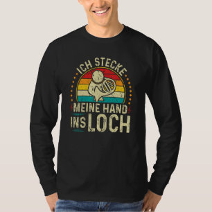 French horn hand in hole retro horn instrument hor T-Shirt