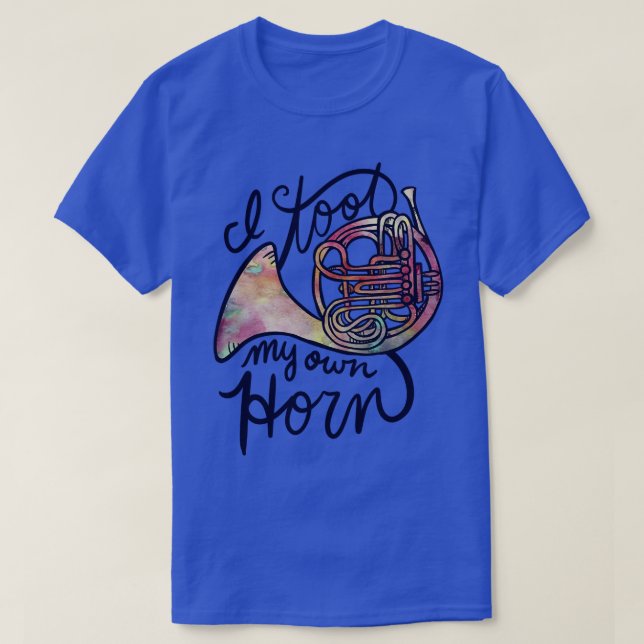 French Horn Humour T-Shirt (Design Front)