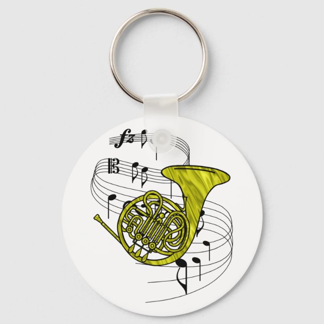 French Horn Key Ring (Front)
