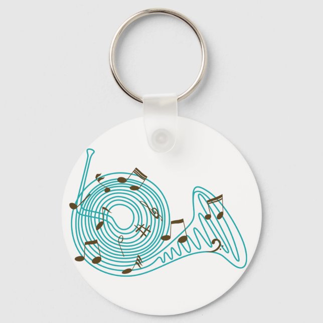 French Horn Keychain (Front)
