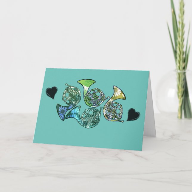 French Horn Marching Band Class Teacher            Card (Front)