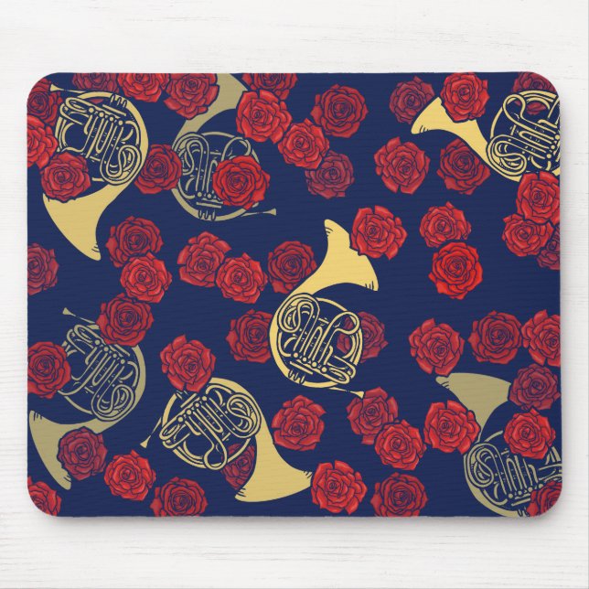 French Horn Mouse Pad (Front)