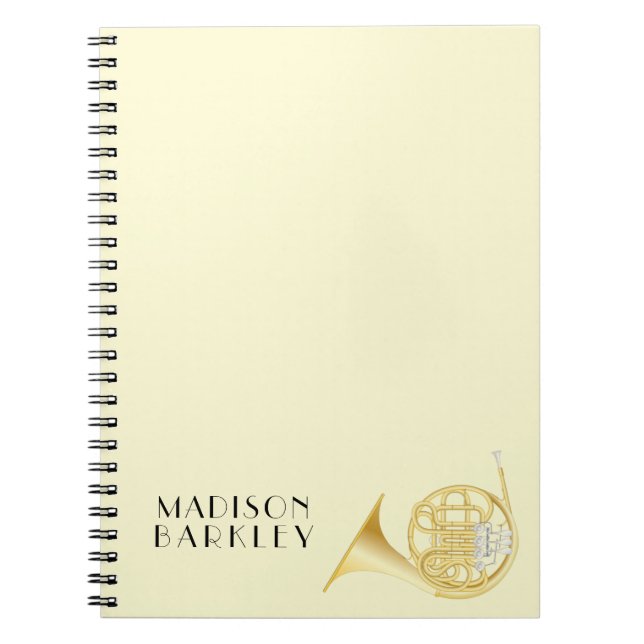 French Horn Music Teacher Notebook (Front)