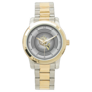 French Horn ~ Musical Scroll ~ Silver Speaker ~ Watch