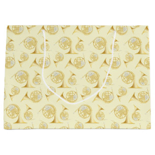 French Horn Musician Band Teacher Large Gift Bag