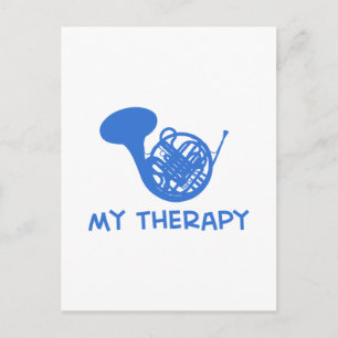 French Horn my therapy Postcard