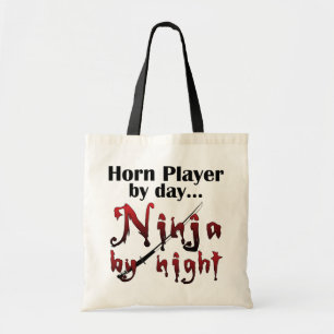 French Horn Ninja Horn Player Gift Tote Bag