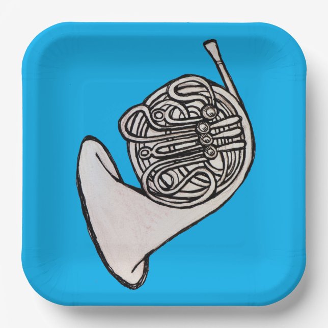 French Horn                                        Paper Plate (Front)