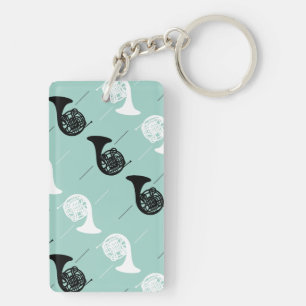 French Horn Pattern Key Ring