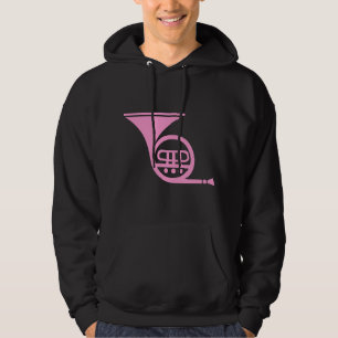 French Horn - Pink Hoodie