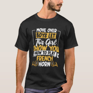 French Horn Player Apparel Instrument Brass Music T-Shirt