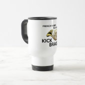 French Horn Players Kick Brass Travel Mug (Front Left)