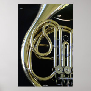 French Horn Poster