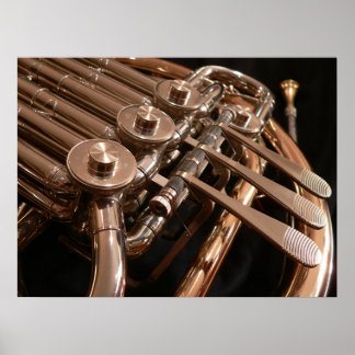 French Horn Poster