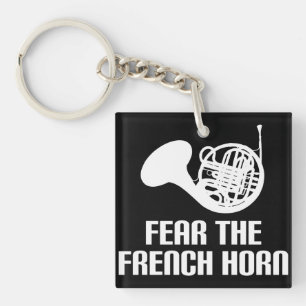 French Horn Quote Stocking Stuffer Gift Key Ring