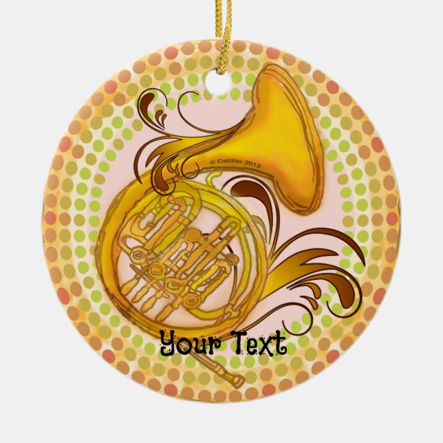 French Horn Rhythm ornament (Front)
