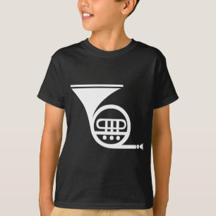 French Horn - White T-Shirt