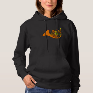 French Horn Womens Hoodie