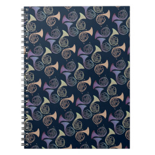 French Horns Art cute French horn designs Notebook
