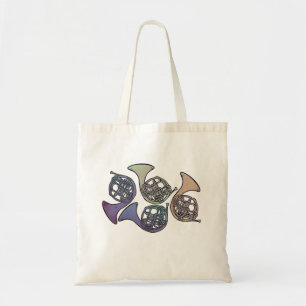 French Horns Art cute French horn designs Tote Bag
