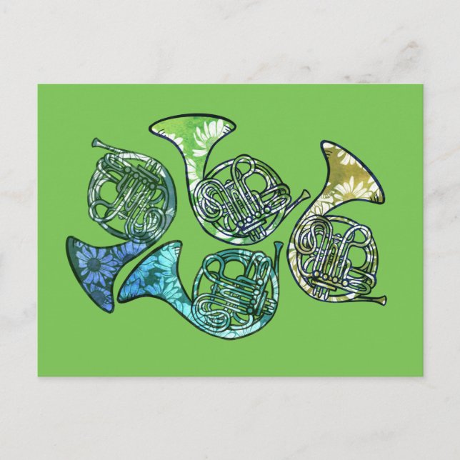 French Horns Daisy Band Class Teacher              Postcard (Front)