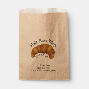 French Hot Fresh Croissant Pastry Bakery Baked By Favour Bag