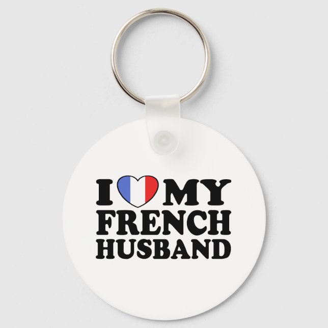 French Husband Key Ring (Front)
