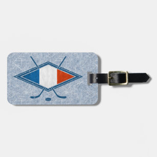 French Ice Hockey Luggage Tag Template
