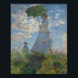French Impressionist Woman with a Parasol Monet Poster<br><div class="desc">This lovely design is taken from a great French Impressionist painter Claude Monet’s classic French Impressionist Woman with a Parasol Monet Painting Oscar-Claude Monet (14 November 1840 – 5 December 1926) was a French painter, a founder of French Impressionist painting and the most consistent and prolific practitioner of the movement's...</div>