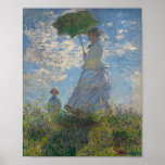 French Impressionist Woman with a Parasol Monet Poster<br><div class="desc">This lovely design is taken from a great French Impressionist painter Claude Monet’s classic French Impressionist Woman with a Parasol Monet Painting Oscar-Claude Monet (14 November 1840 – 5 December 1926) was a French painter, a founder of French Impressionist painting and the most consistent and prolific practitioner of the movement's...</div>