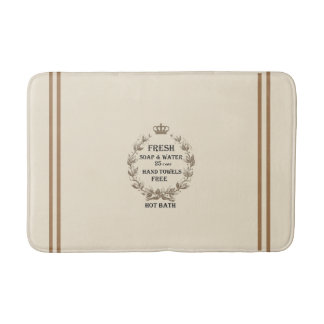 French Inspired  Bath Mat