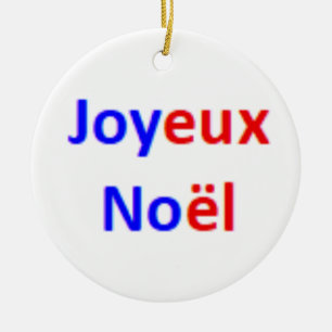 french joyeux noel ceramic ornament
