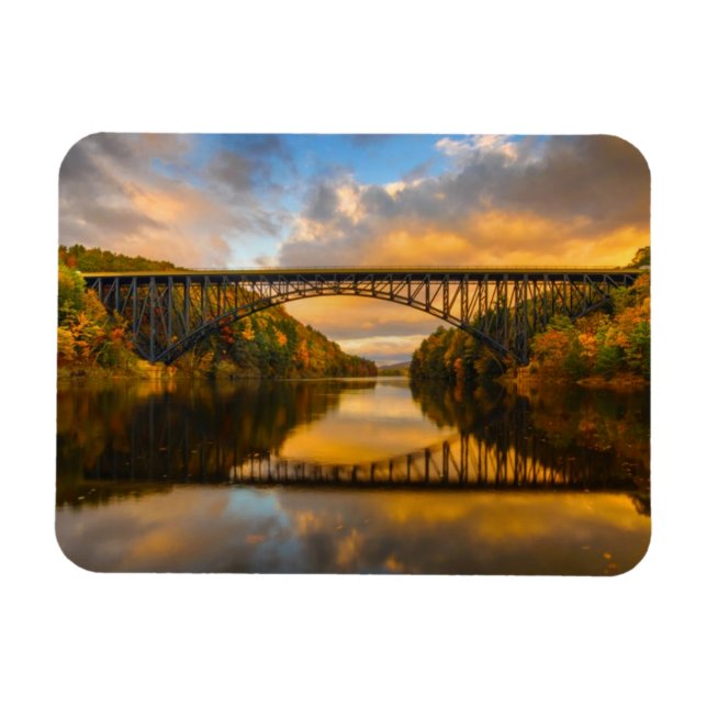 French King Bridge in Fall Magnet (Horizontal)
