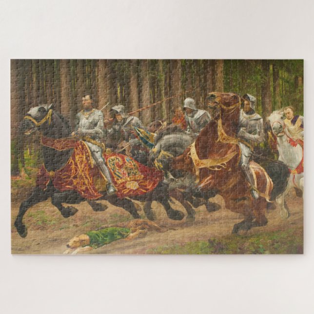 French King Charles the Bold on Horseback Jigsaw Puzzle (Horizontal)