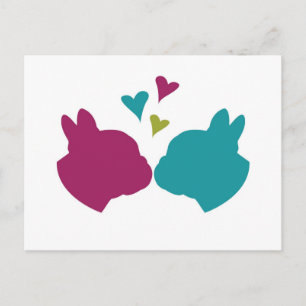 French Kiss Postcard