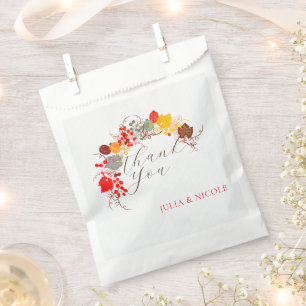 French Kissed Sweet Berry Grapes Flowers Wedding Favour Bag