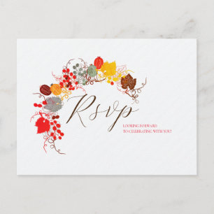 French Kissed Sweet Berry Grapes Flowers Wedding Postcard