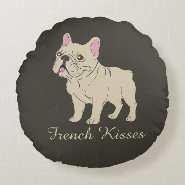 French Kisses Round Cushion (Front)