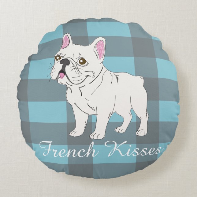 French Kisses Round Cushion (Front)