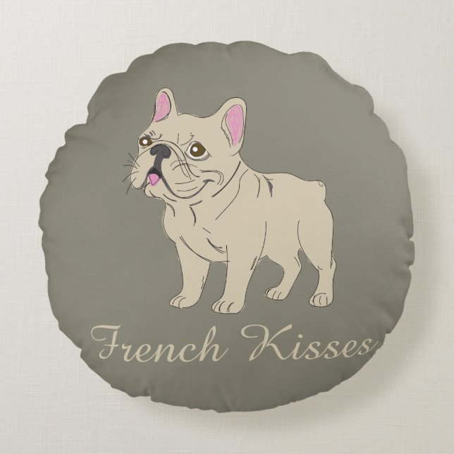 French Kisses Round Cushion (Front)