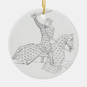 French Knight Ceramic Tree Decoration