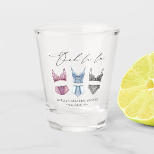 French Lace Lingerie Bridal Shower Shot Glass