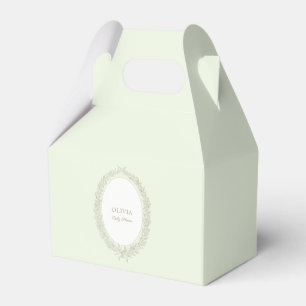 French Laduree Patisserie Boulangerie Mint Green Favour Box