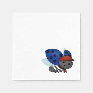 French Ladybug, smile Napkin
