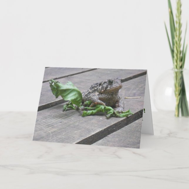 "French Lake Toad" Birthday Card (Front)